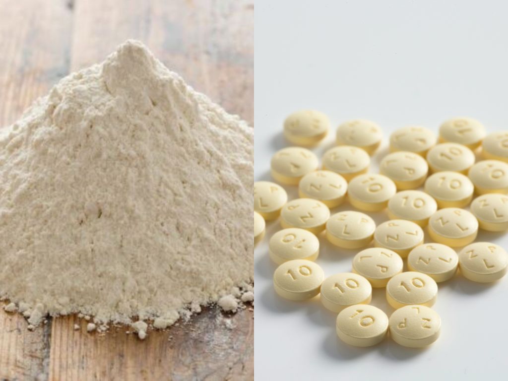 A side-by-side comparison of powdered vitamins and pills, emphasizing the innovative benefits and core differences in how they deliver essential nutrients.