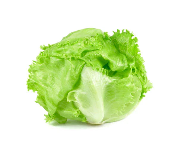 Whole cabbage with green leaves.