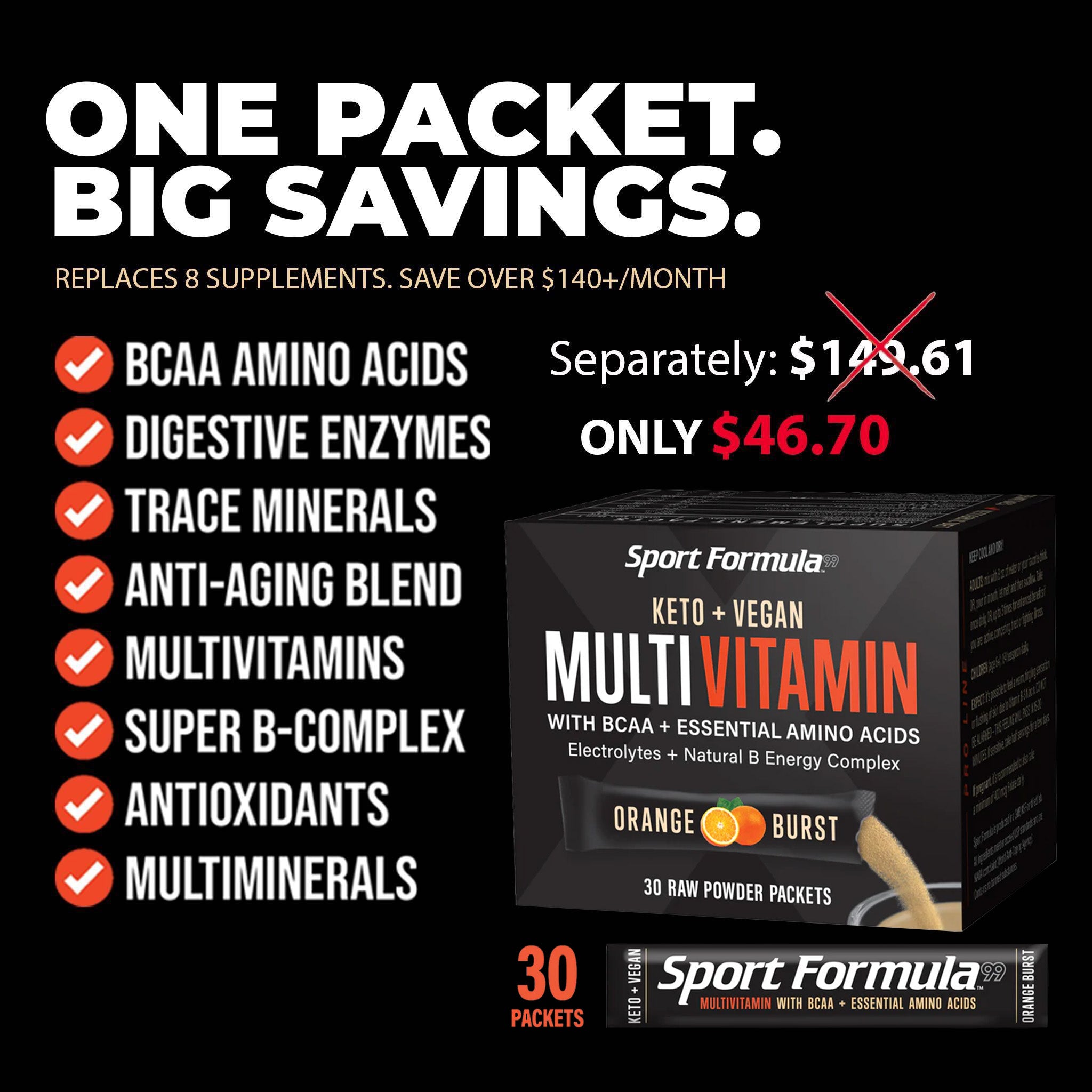 One Packet. Big Savings.