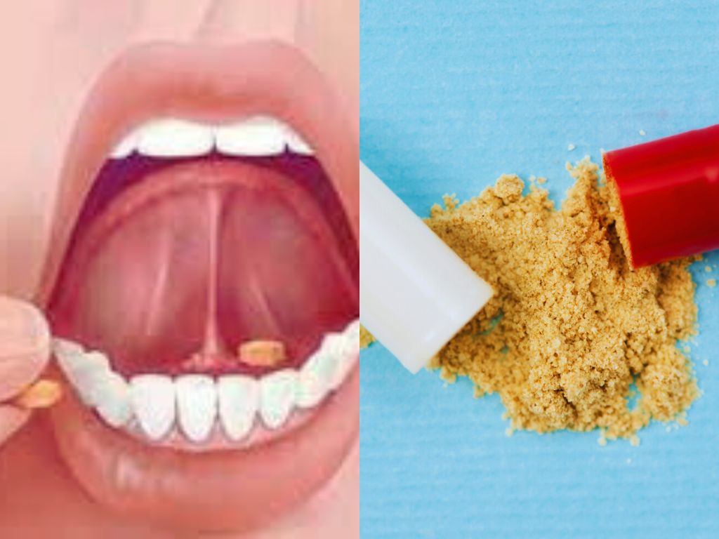 Illustration depicting the sublingual delivery benefits of powdered vitamins, highlighting faster absorption and enhanced bioavailability.