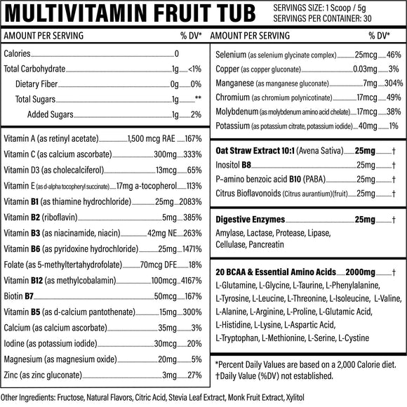 Sport Formula Powder Multivitamin 30srv - Fruit Punch 